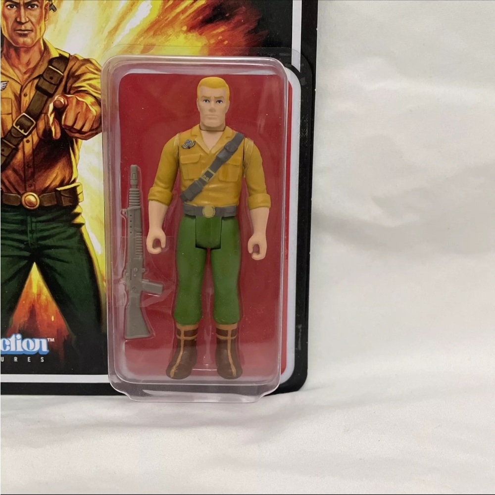 GI JOE Duke First Sergeant Super 7 3.75" INCH REACTION FIGURE NEW In Hand - Picture 7 of 7